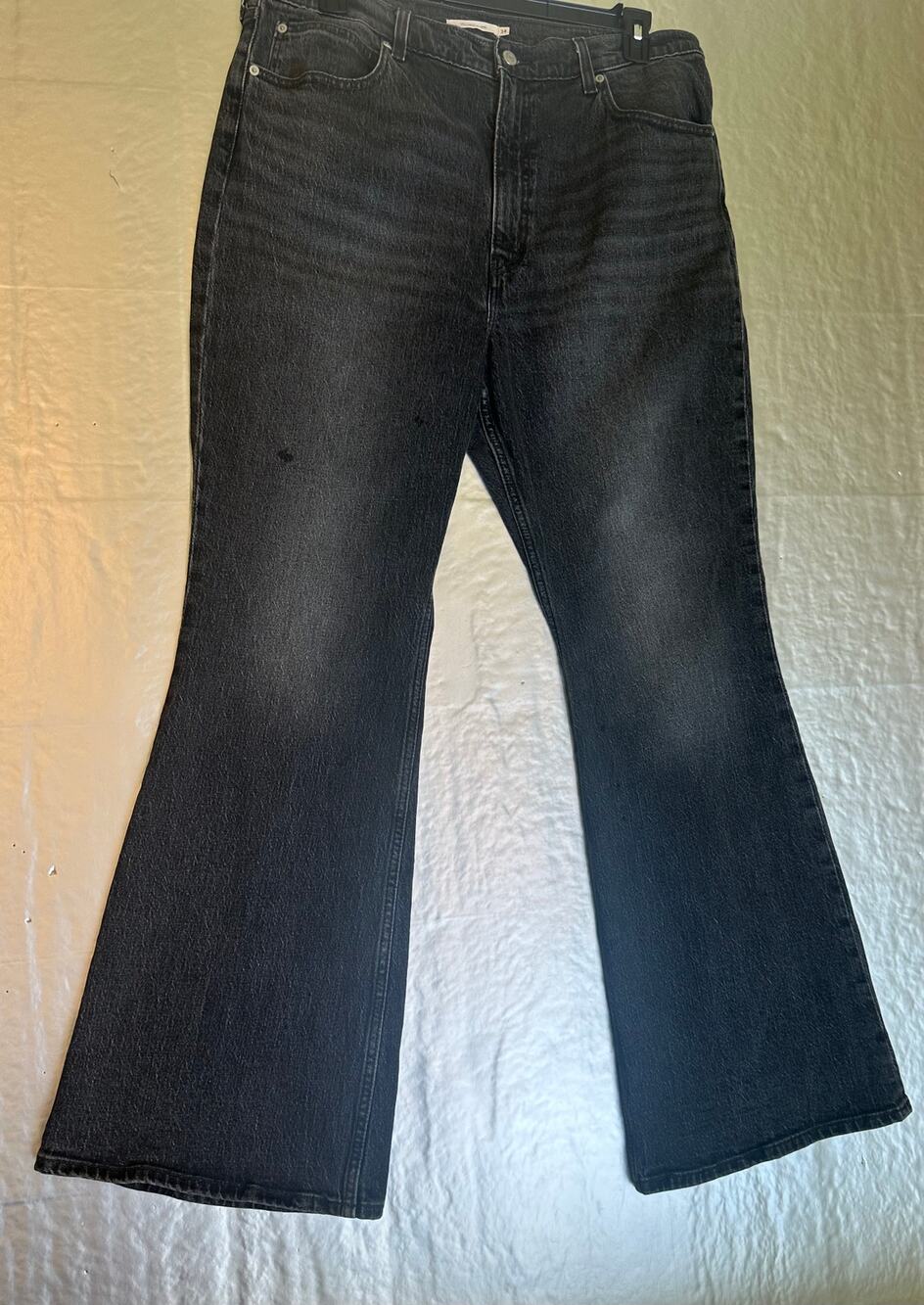 Levi’s 70s High Flare Jeans Size 34x32 (US 16) Black Stone Wash High Rise